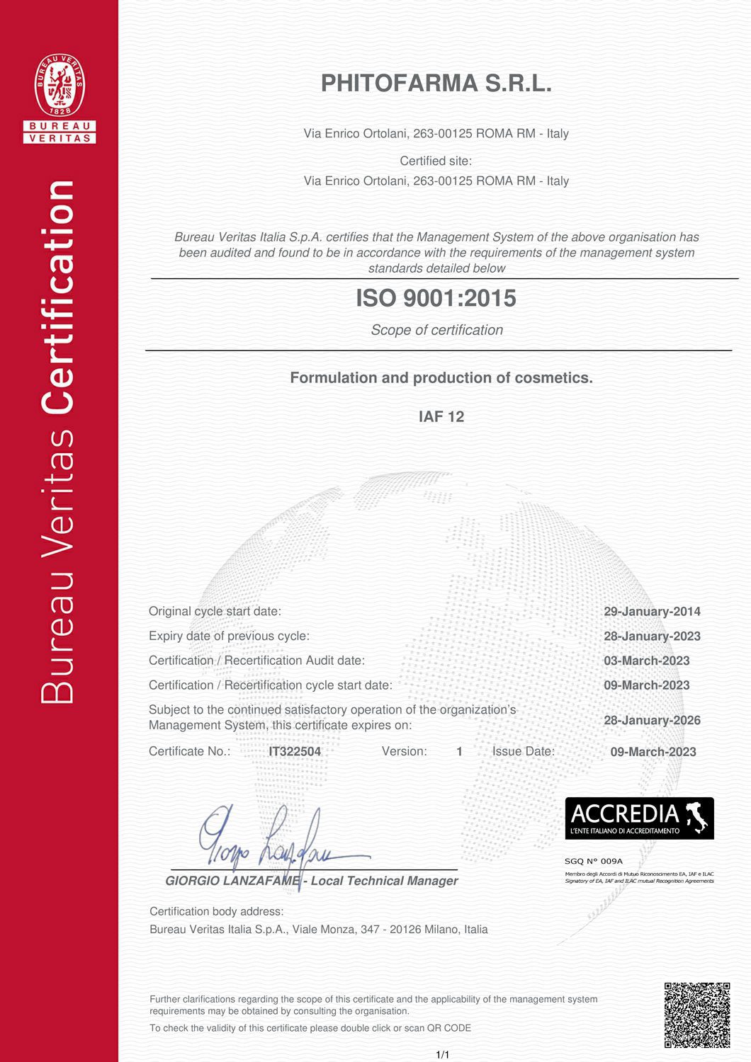ISO 9001 ENG IN CORSO